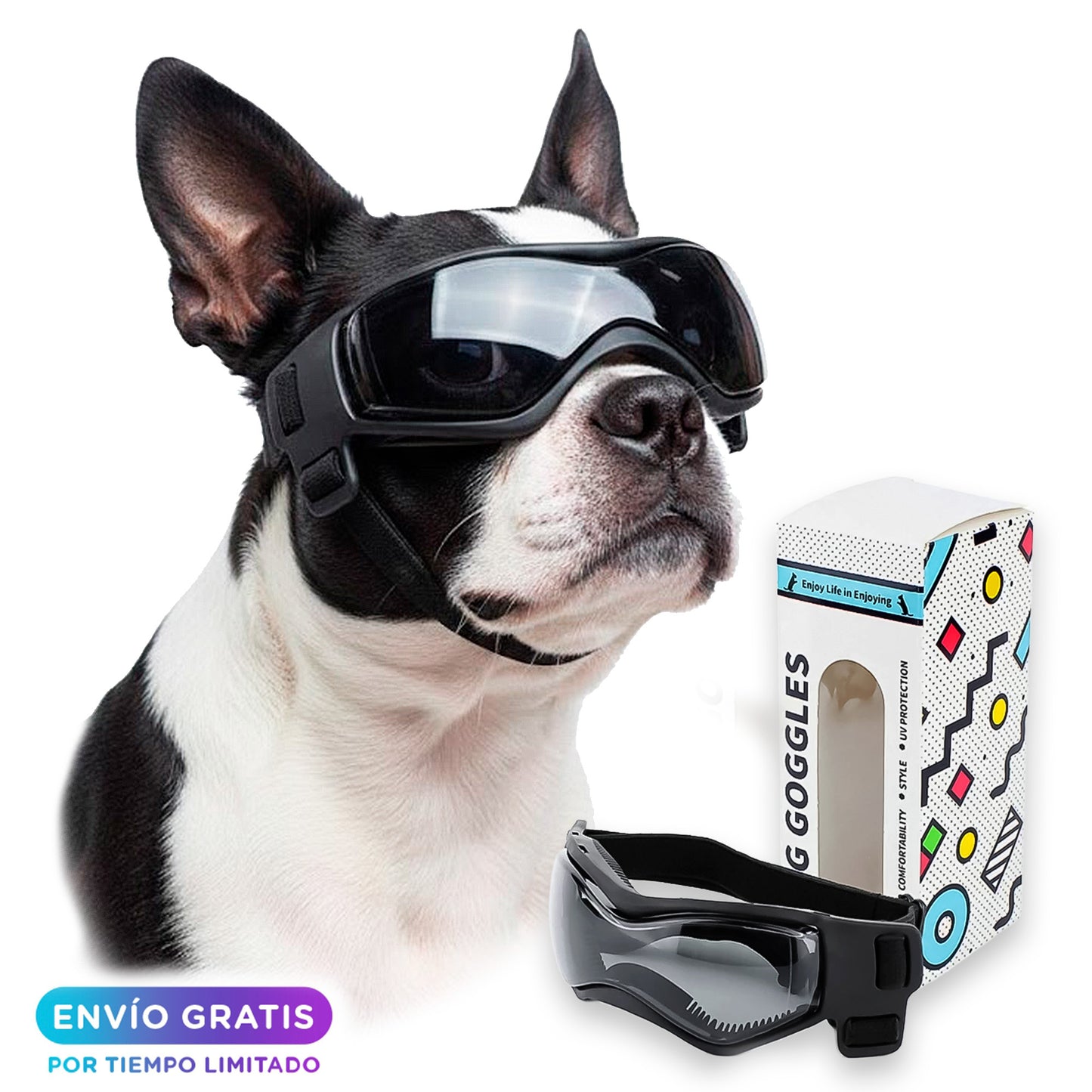 Gafas para Perros Minis y Pequeños – Con Protección UV